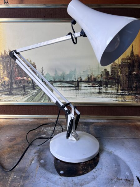 Vintage White Anglepoise Table Lamps