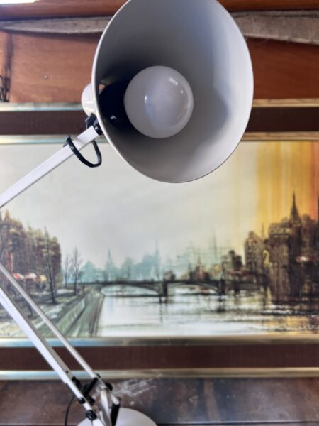 Vintage White Anglepoise Table Lamps