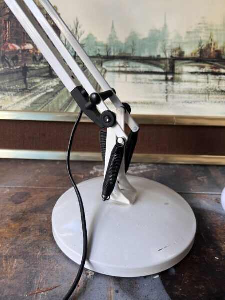 Vintage White Anglepoise Table Lamps