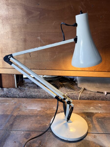 Vintage White Anglepoise Table Lamps