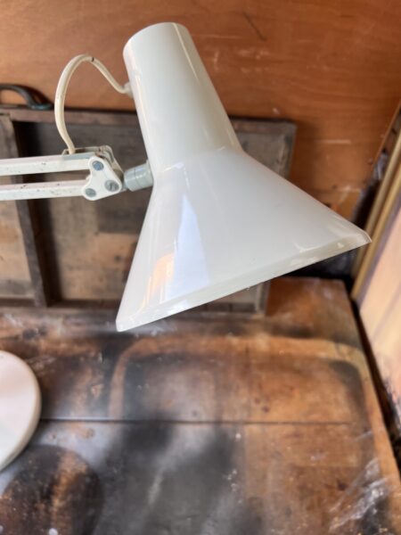 White Vintage Herbert Terry Anglepoise Lamp