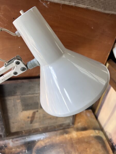 White Vintage Herbert Terry Anglepoise Lamp