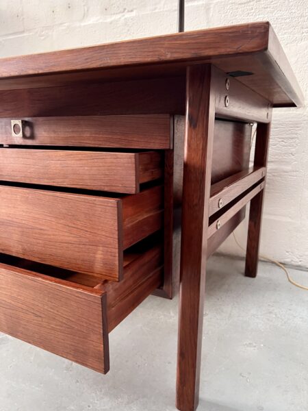 1960s Danish Rosewood Executive Office Desk by Arne Vodder for Sibast