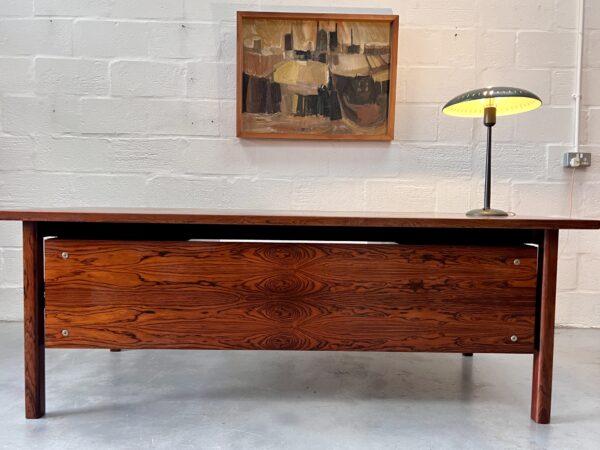 1960s Danish Rosewood Executive Office Desk by Arne Vodder for Sibast