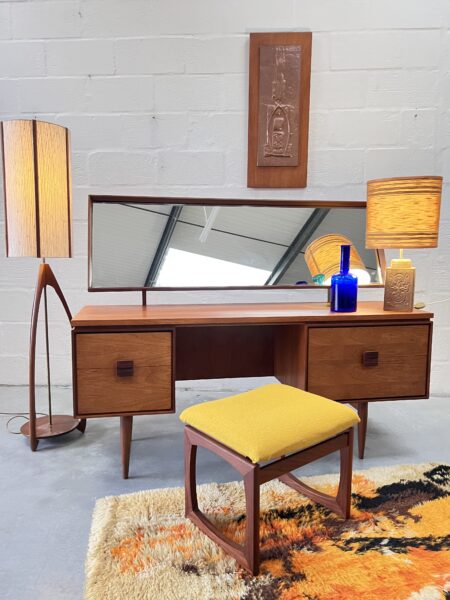 Vintage I.B. Kofod Larsen For G Plan Teak Dressing Table 1960's