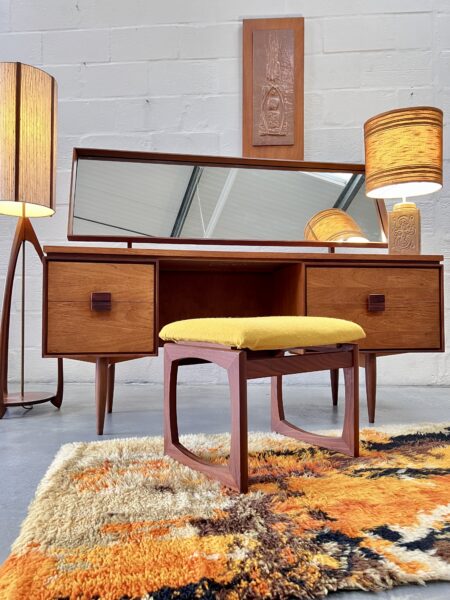 Vintage I.B. Kofod Larsen For G Plan Teak Dressing Table 1960's