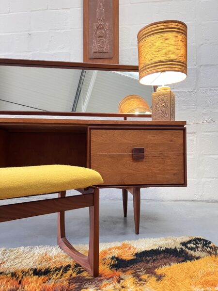 Vintage I.B. Kofod Larsen For G Plan Teak Dressing Table 1960's