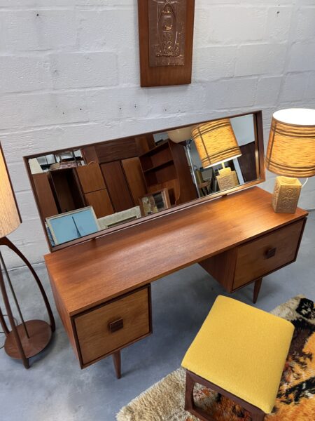 Vintage I.B. Kofod Larsen For G Plan Teak Dressing Table 1960's