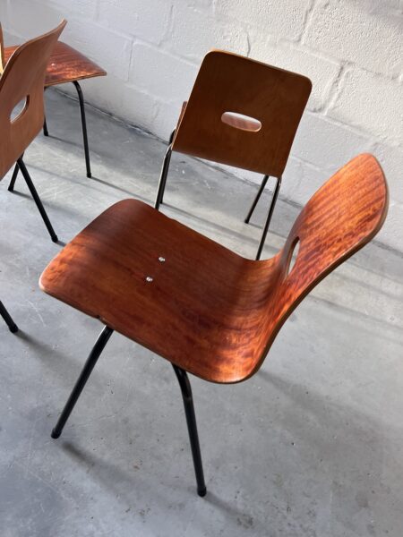 4 x  Q Stak Chairs Designed by Robin Day, 1954