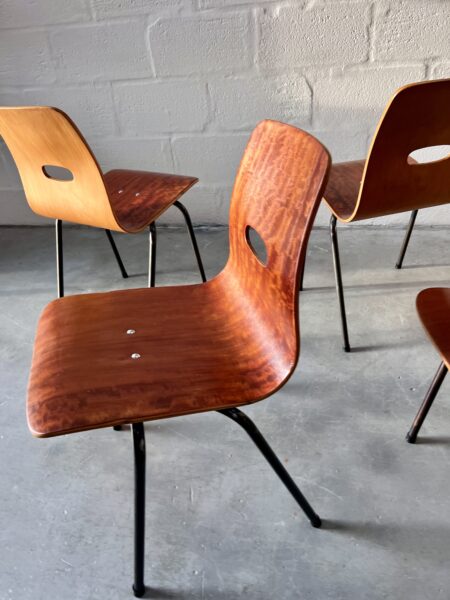 4 x  Q Stak Chairs Designed by Robin Day, 1954