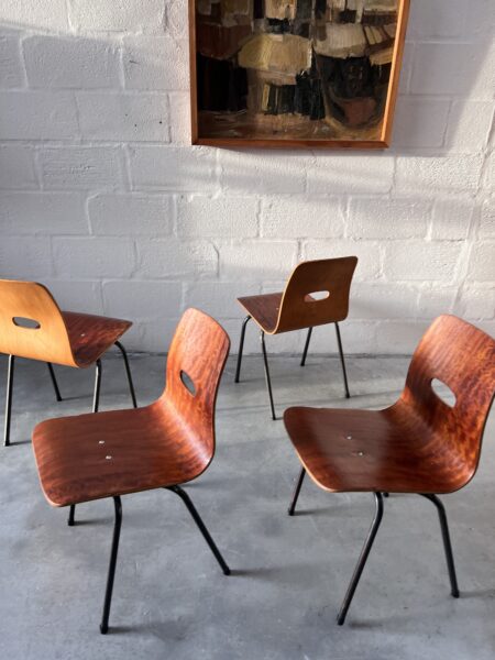 4 x  Q Stak Chairs Designed by Robin Day, 1954