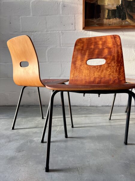 4 x  Q Stak Chairs Designed by Robin Day, 1954