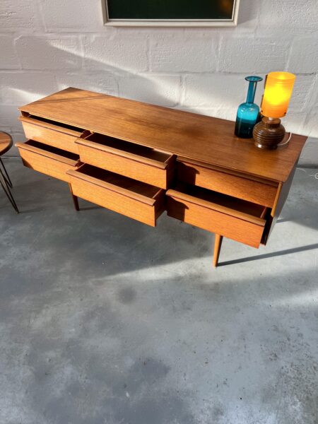 1960s Vintage Austinsuite Bank of Drawers / Small Sideboard