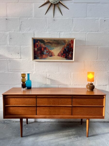 1960s Vintage Austinsuite Bank of Drawers / Small Sideboard