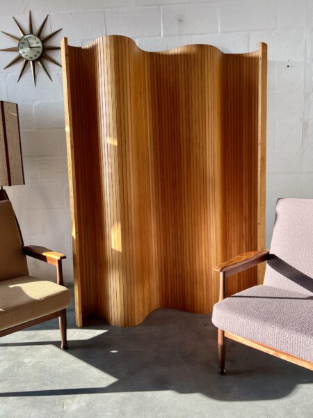 1980s Habitat – Pine Tambour Room Divider