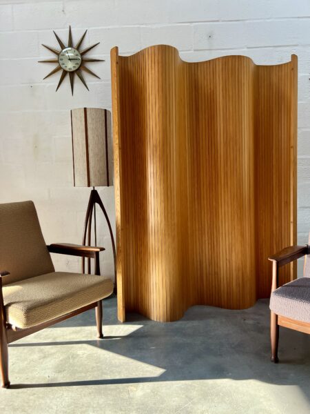 1980s Habitat – Pine Tambour Room Divider