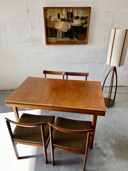 Mid Century Dining Table & 4 Chairs by White & Newton