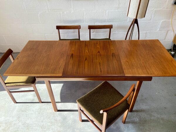 Mid Century Dining Table & 4 Chairs by White & Newton