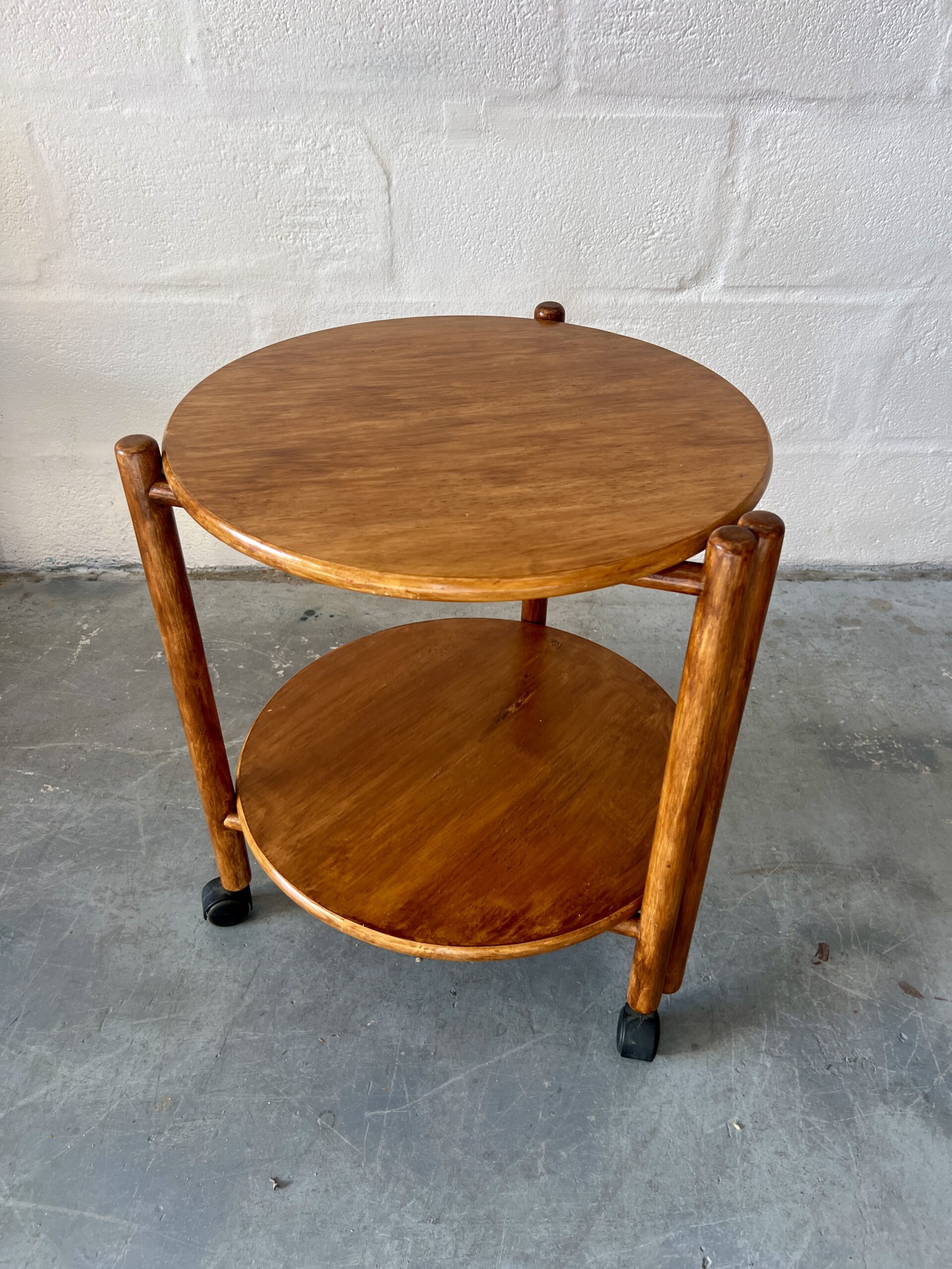 1960s Danish Vintage Rolling Bar Cart