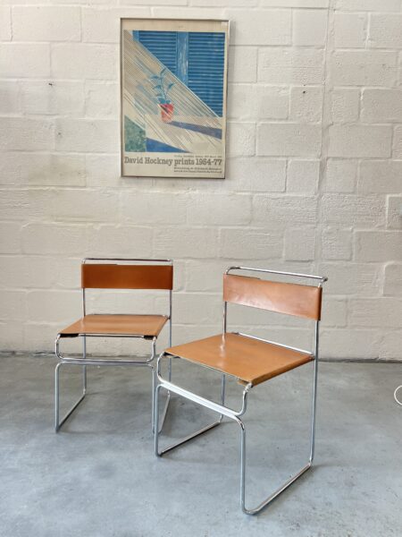 Pair of Giovanni Carini, Libellula Chairs by Planula, Italy 1970s