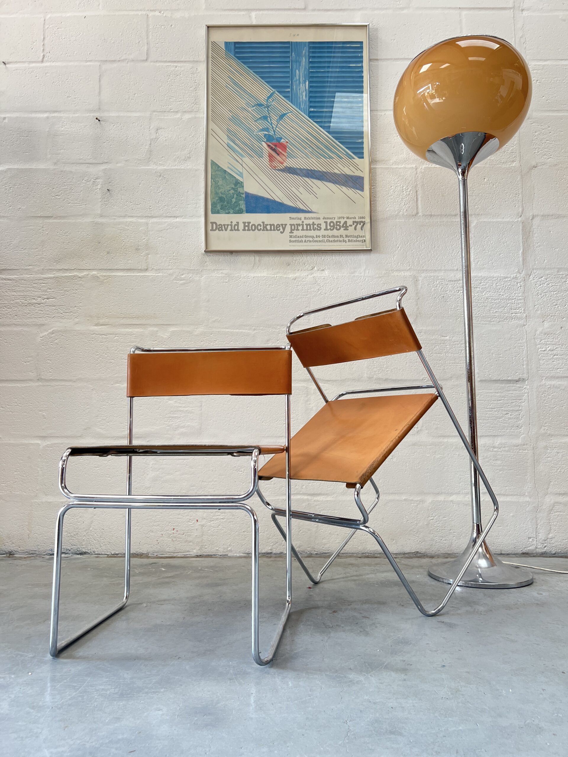 Pair of Giovanni Carini, Libellula Chairs by Planula, Italy 1970s