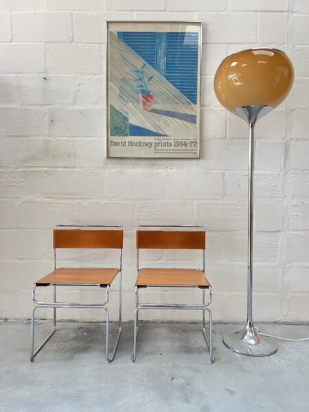 Pair of Giovanni Carini, Libellula Chairs by Planula, Italy 1970s
