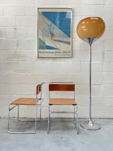 Pair of Giovanni Carini, Libellula Chairs by Planula, Italy 1970s