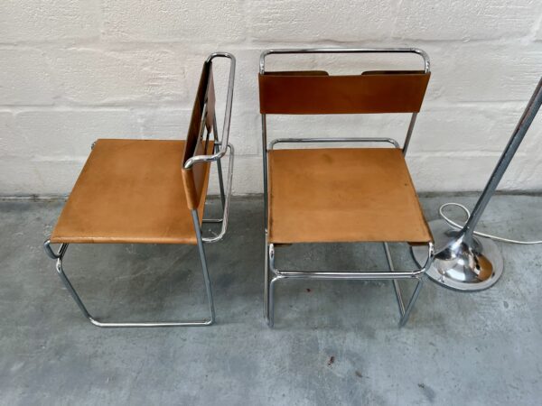 Pair of Giovanni Carini, Libellula Chairs by Planula, Italy 1970s
