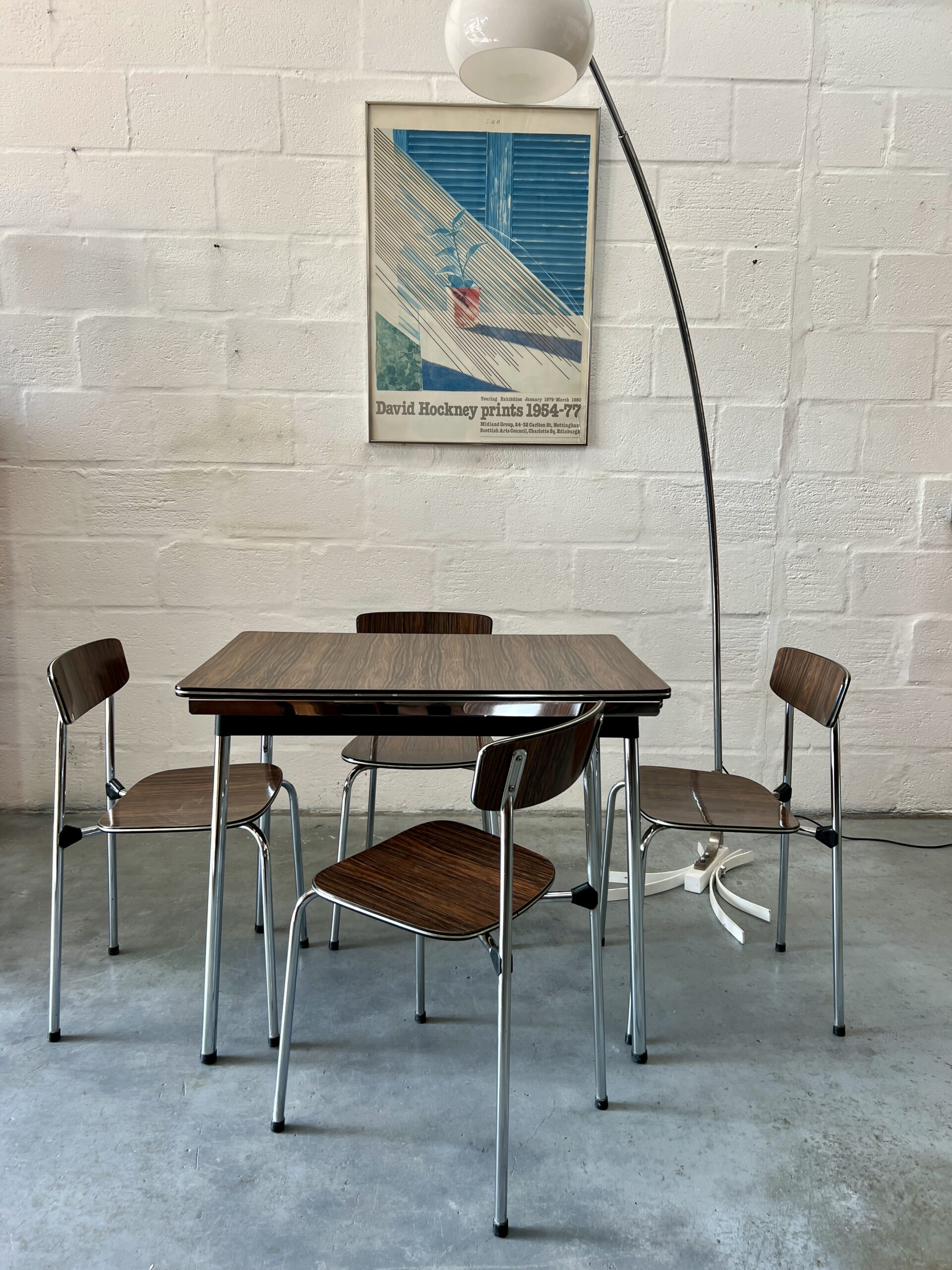 1950s Stag Duet Bedside Cabinet and Chest of Drawers