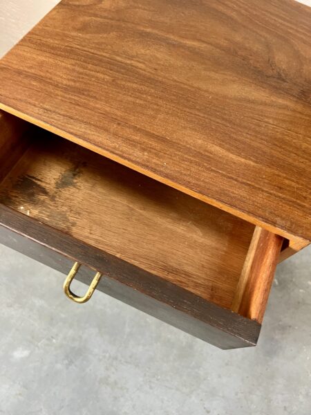 1950s Stag Duet Bedside Cabinet and Chest of Drawers