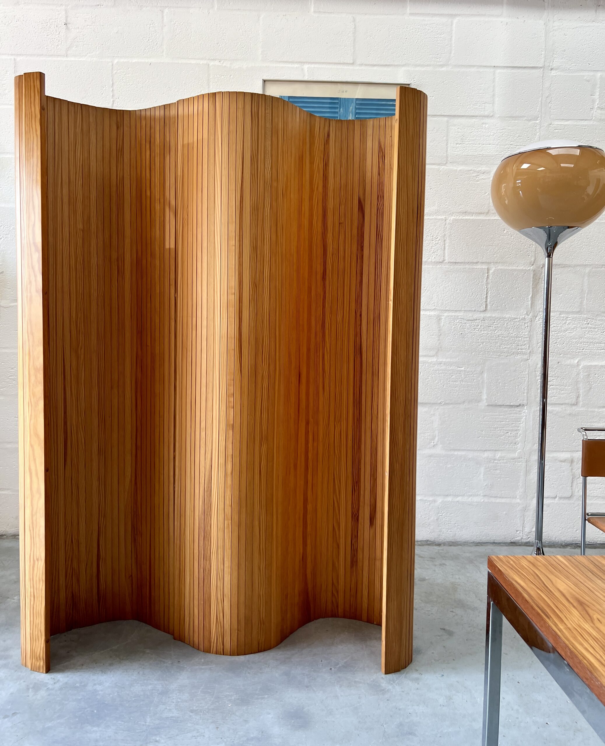 Habitat 1980s – Pine Tambour Room Divider