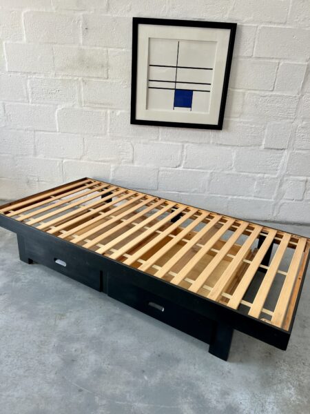 1970s Habitat Pine Single Bed with Drawers