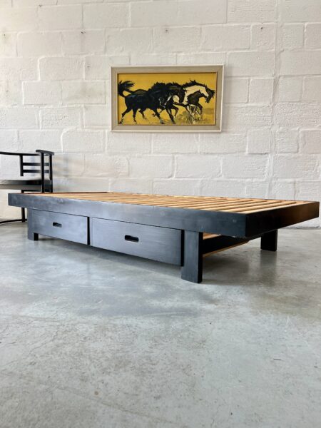 1970s Habitat Pine Single Bed with Drawers
