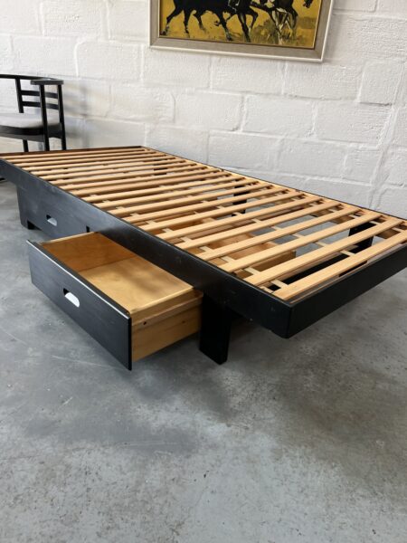 1970s Habitat Pine Single Bed with Drawers