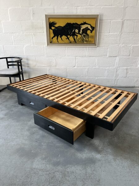 1970s Habitat Pine Single Bed with Drawers