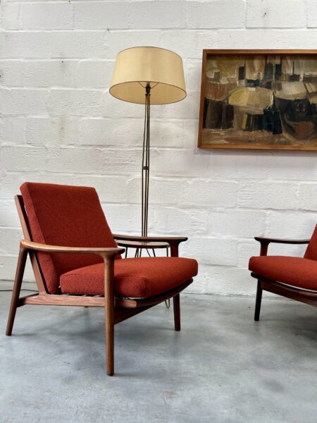 1960s Guy Rogers 'New Yorker' 3 Piece Suite, Newly Upholstered