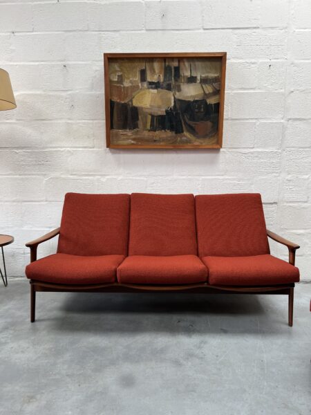 1960s Guy Rogers 'New Yorker' 3 Piece Suite, Newly Upholstered