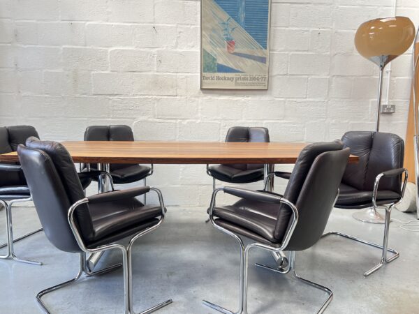 Vintage 1970s Pieff Eleganza Dining Table and 6 Chairs