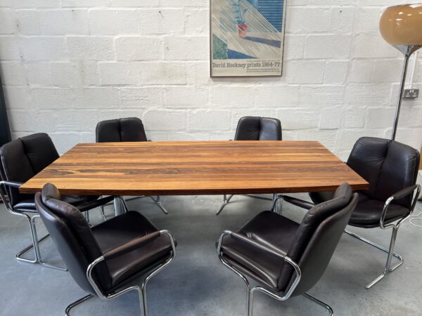 Vintage 1970s Pieff Eleganza Dining Table and 6 Chairs