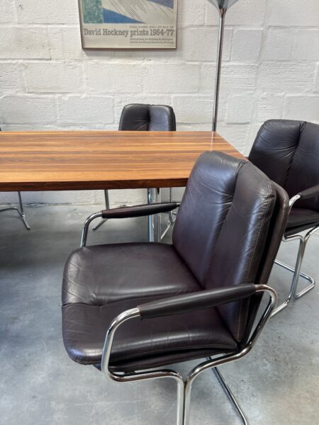 Vintage 1970s Pieff Eleganza Dining Table and 6 Chairs 