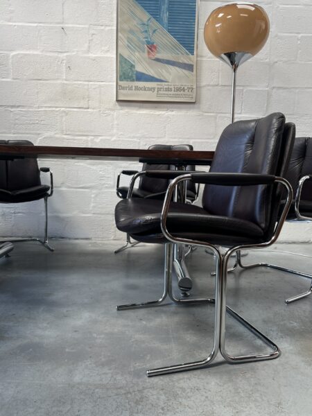 Vintage 1970s Pieff Eleganza Dining Table and 6 Chairs 