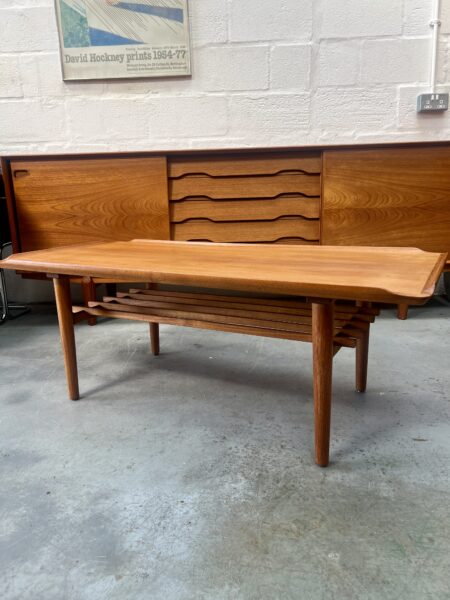 1960s Danish Poul Jensen for Selig Rectangle Side / Coffee Table