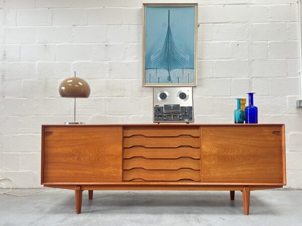Mid Century Teak Danish Sideboard by Rosengren Hanson