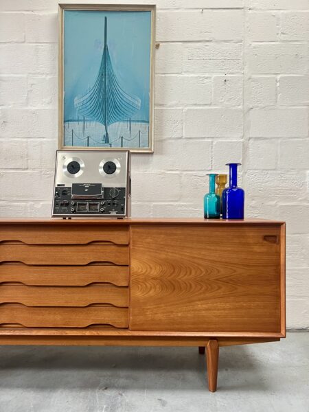 Mid Century Teak Danish Sideboard by Rosengren Hanson