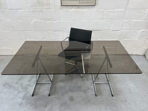 Vintage Lisse Chrome Trestle Desk by Pieff Furniture Uk