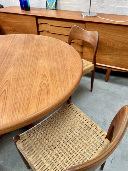 4 x Vintage Danish Arne Hovmann Olsen Dining Chairs 