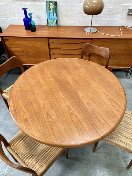 4 x Vintage Danish Arne Hovmann Olsen Dining Chairs 