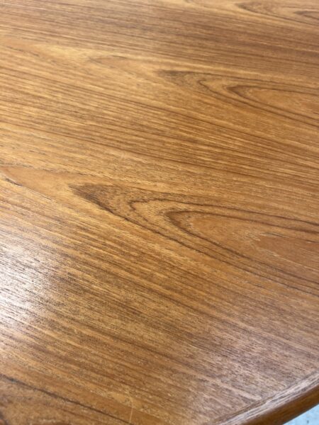 1960s Danish Round Extending Dining Table By Svend Aage Madsen