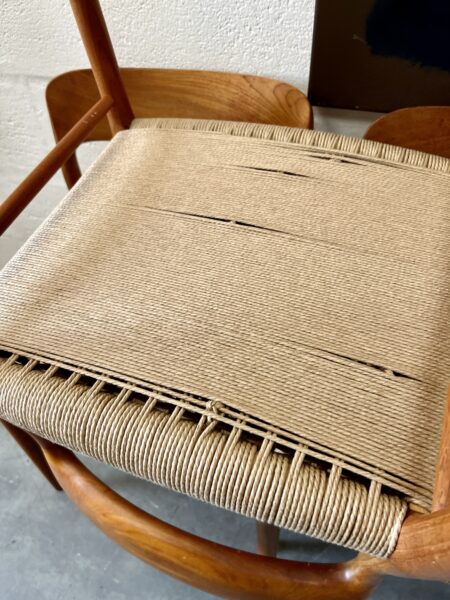 Vintage Set of Six Danish Dining Chairs by Møller: 4 Model 75 & 2 Model 56