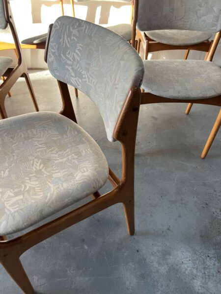 Set of Six Erik Buch Model 49 Danish Dining Chairs For Restoration 